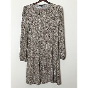 Banana Republic‎ Animal Print Dress Women's Medium Stretch Mob Wife Femme Fatale